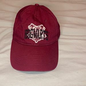 maroon red Hogwarts buckle back hat!